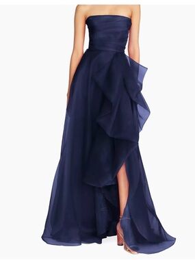 Theia | Dresses | Theia Ellie Dress Midnight Blue Strapless Gown Size 4 |  Poshmark
